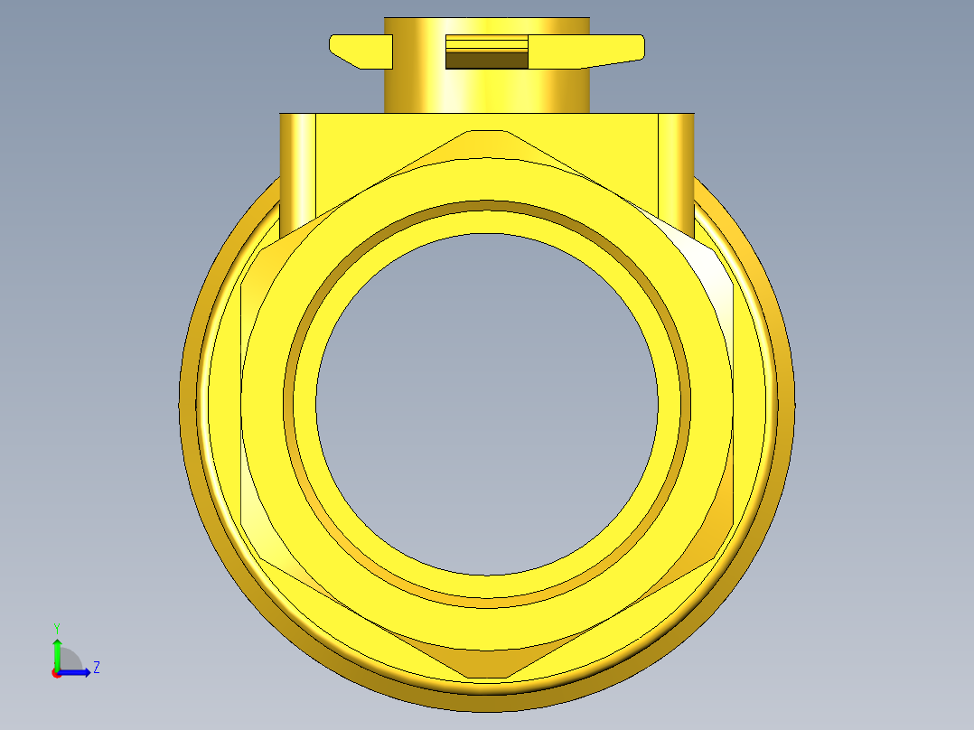 管道手动球阀-水管开关阀-手动阀门395_08_E_1_body左视图