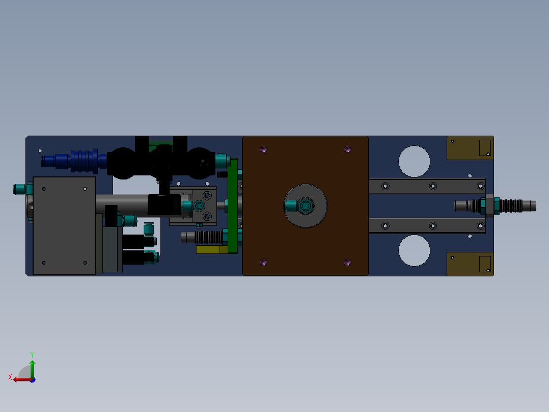 简单的压入治具后视图