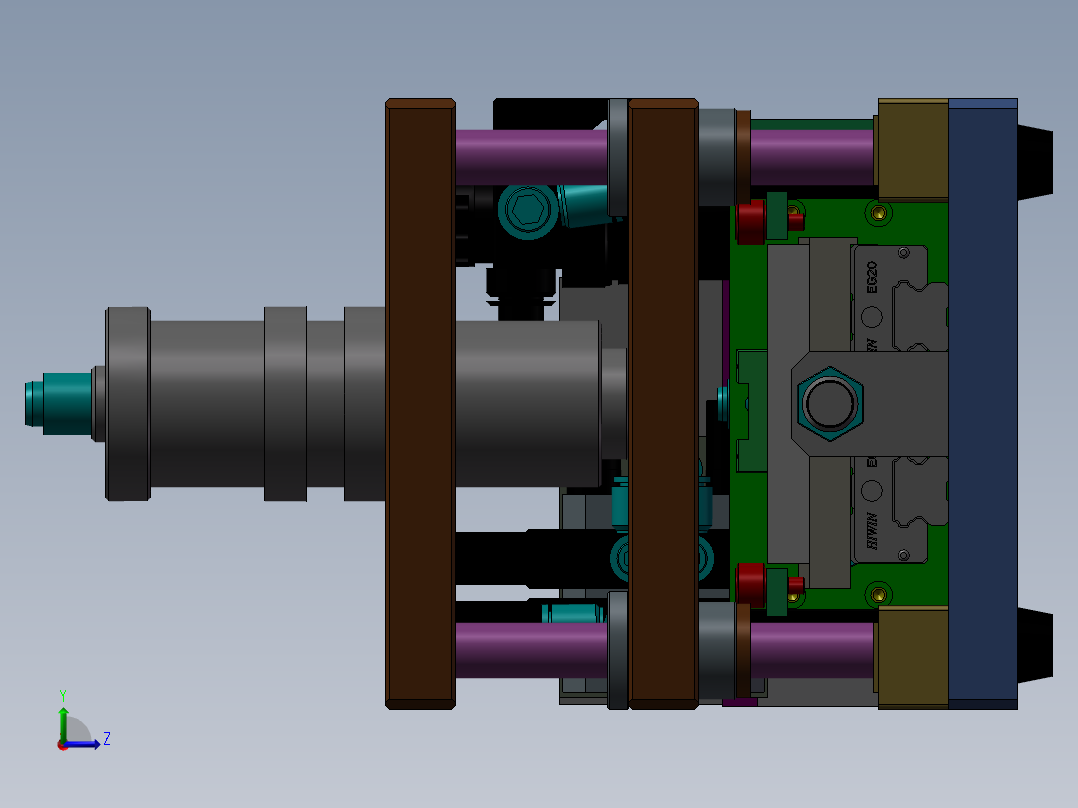 简单的压入治具左视图