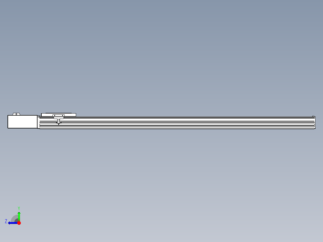 同步带全封闭直线模组TPA-HCB-120D-90-L1150-MR-C-P40-N3右视图