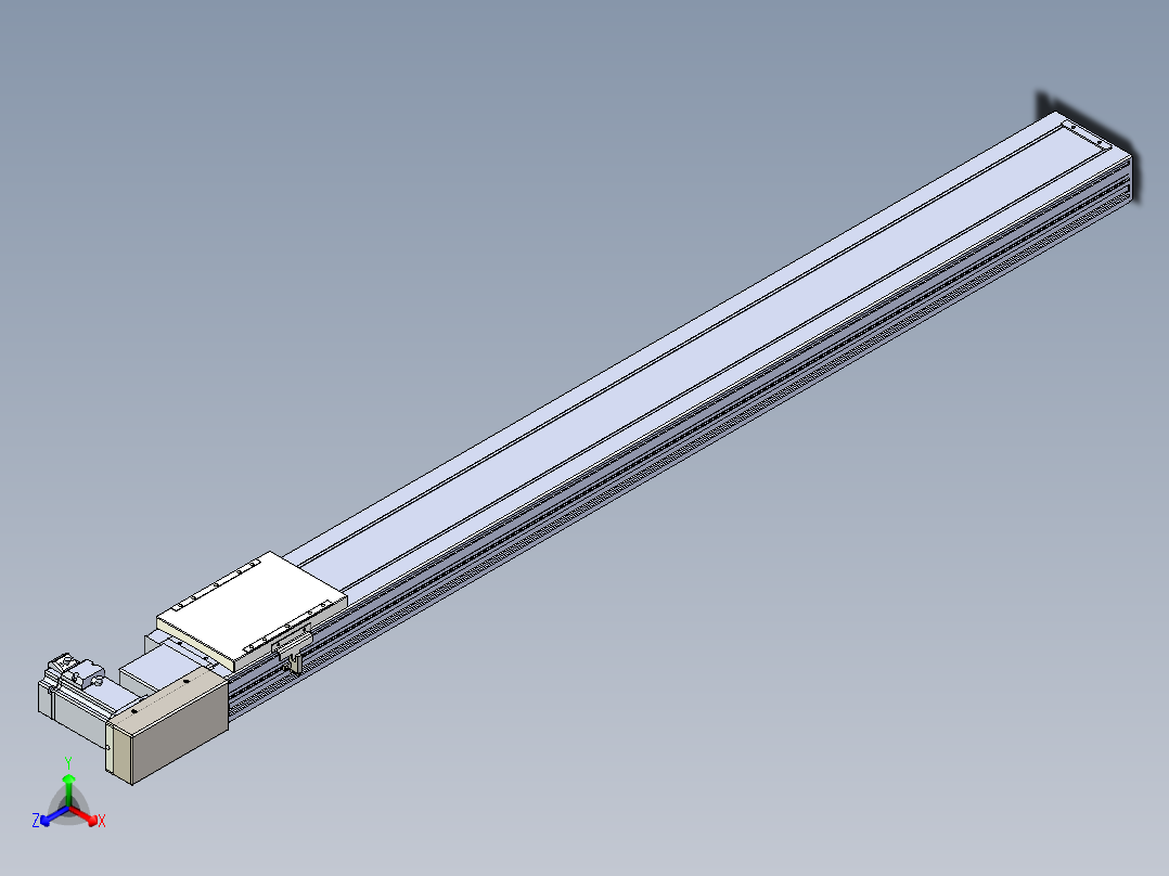 同步带全封闭直线模组TPA-HCB-120D-90-L1150-MR-C-P40-N3正等轴测图