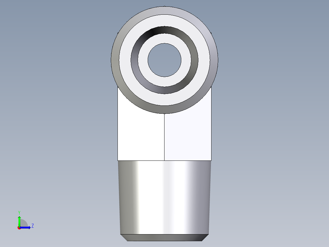 卡套式工业通用硬管接头EO_Male_stud_run_tee_TE08SR71X左视图