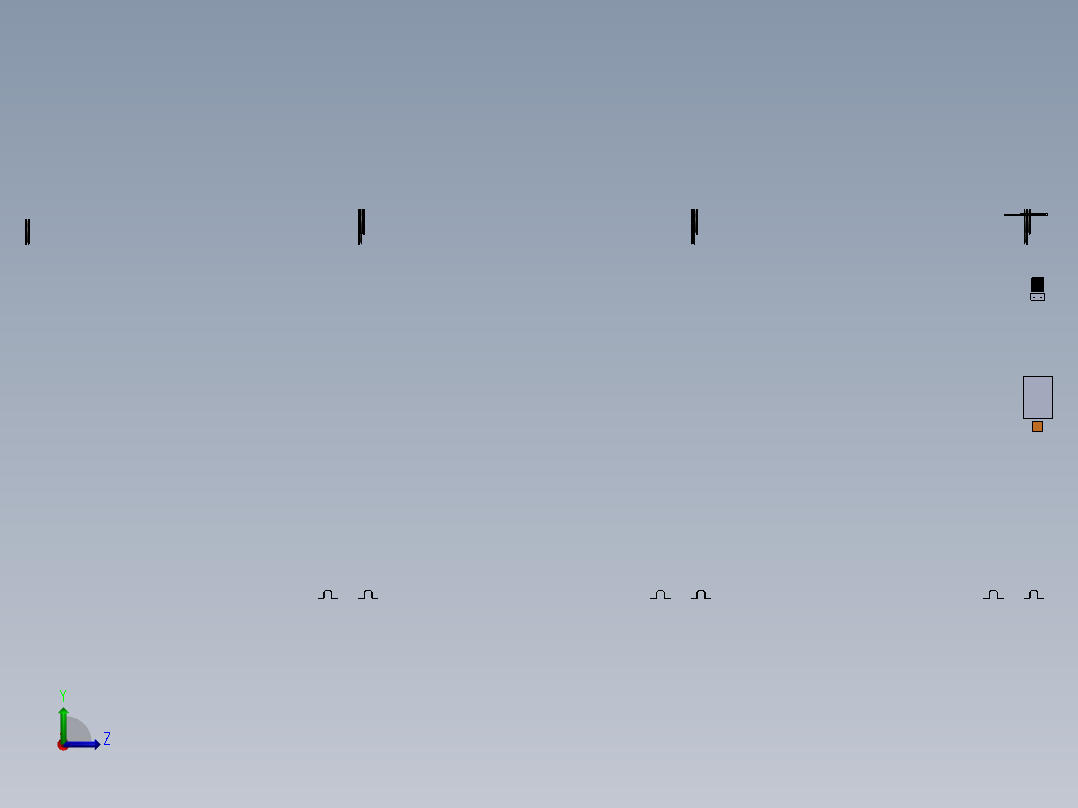 两层停车楼--SW（只有总装配图，仅供参考）左视图