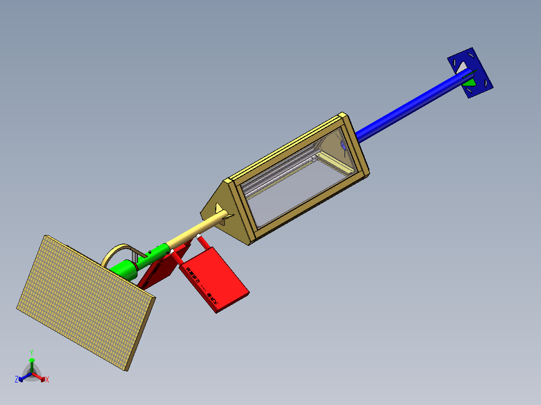 电子站牌正等轴测图