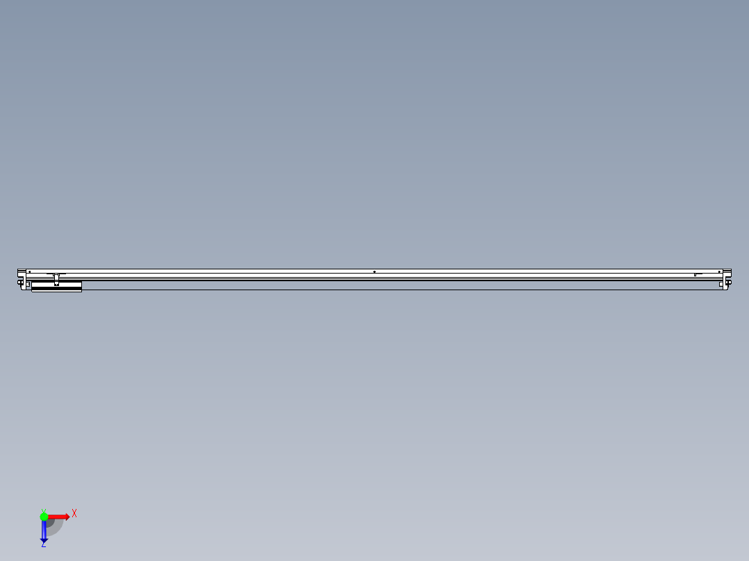 威洛博VL系列直线电机模组-VL22H3-S2700俯视图