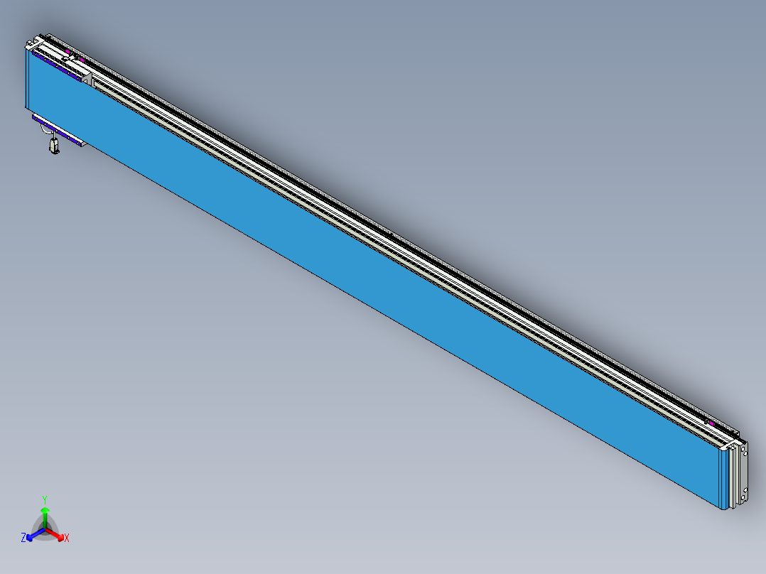 威洛博VL系列直线电机模组-VL22H3-S2700正等轴测图