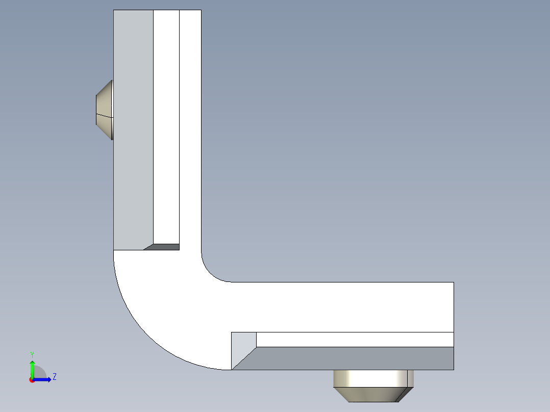 型材-BR 8-10 INNER BRACKET 3842535576左视图