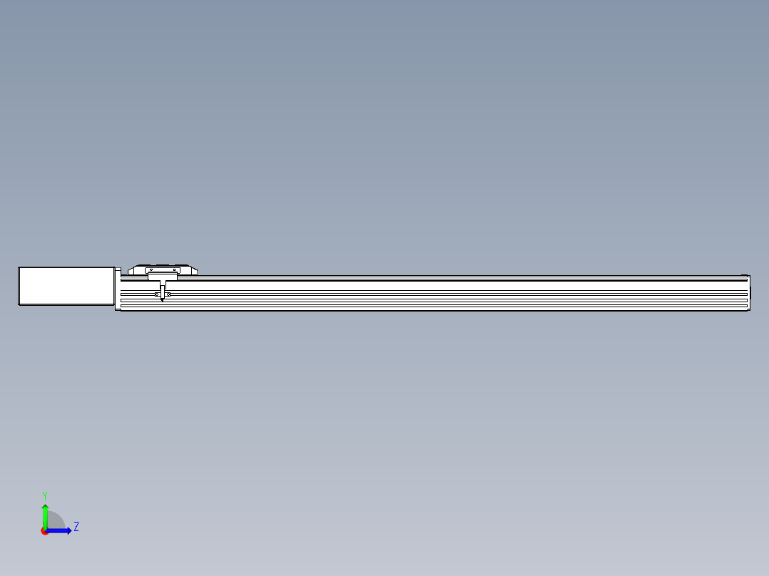 同步带全封闭直线模组TPA-HCB-85D-90-L900-MR-Y-P20-N3左视图