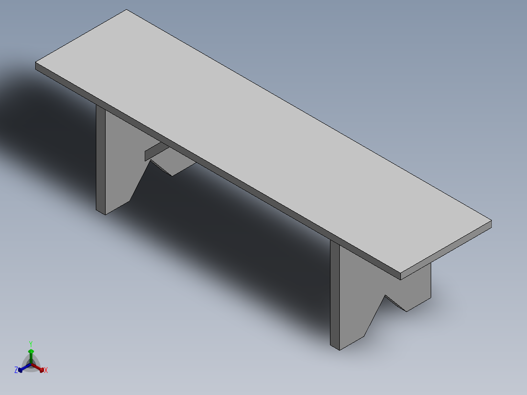 板凳正等轴测图