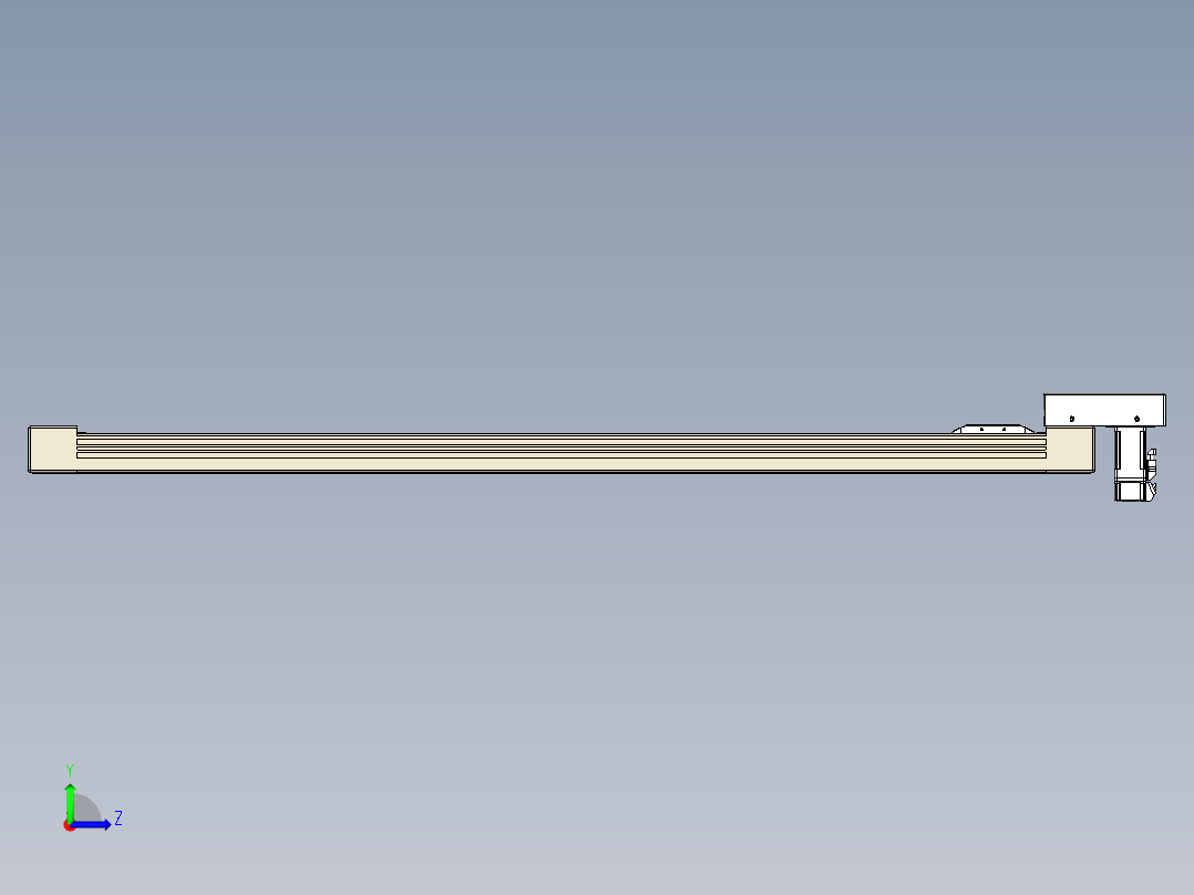 同步带全封闭直线模组TPA-HCB-65S-90-L1050-M-C-P10-N3左视图
