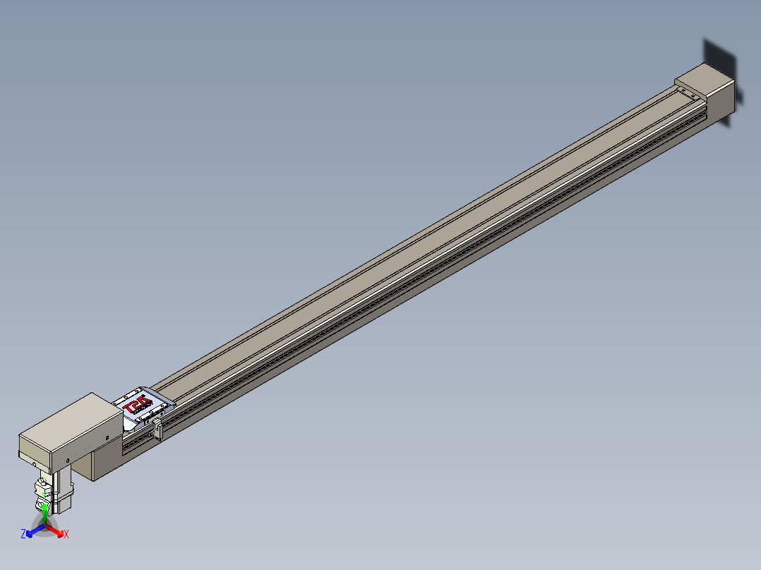 同步带全封闭直线模组TPA-HCB-65S-90-L1050-M-C-P10-N3正等轴测图