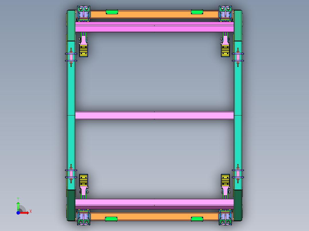 高架车身托架 (VBC) 前视图