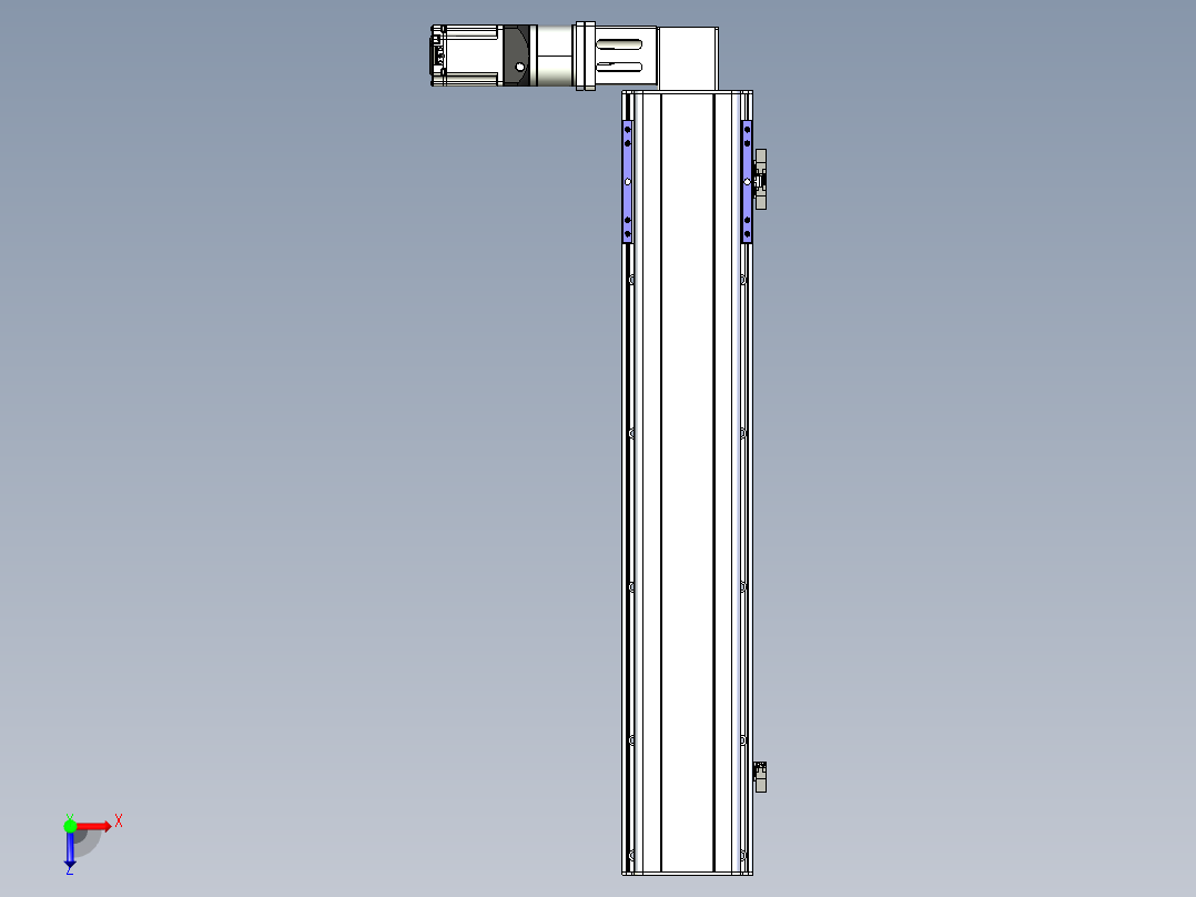 同步带滑台-半封闭B17-L100-S750-L-P75-D3-N3俯视图
