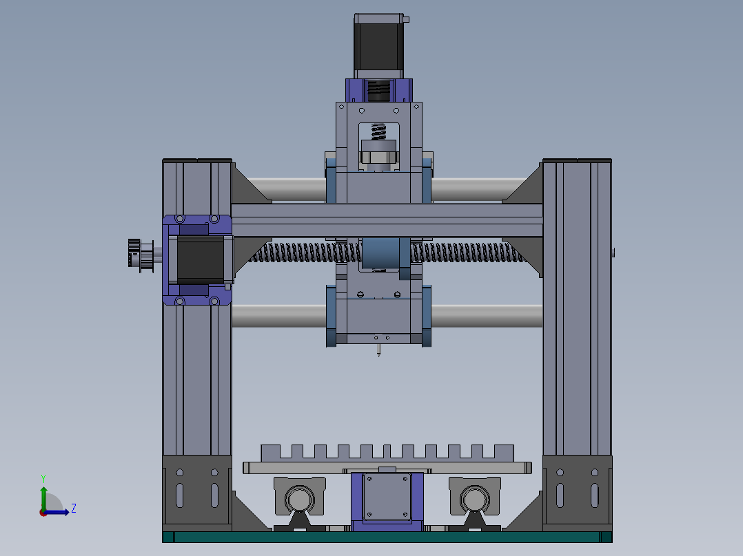 三轴碾磨机左视图