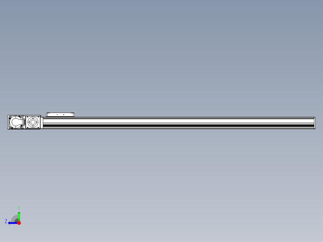 同步带全封闭直线模组TPA-HCB-105D-90-L1050-ML-Y-P20-N3右视图
