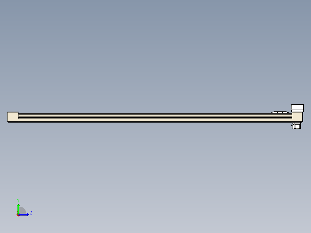 同步带全封闭直线模组TPA-HCB-65S-90-L1350-MR-C-P10-N3左视图