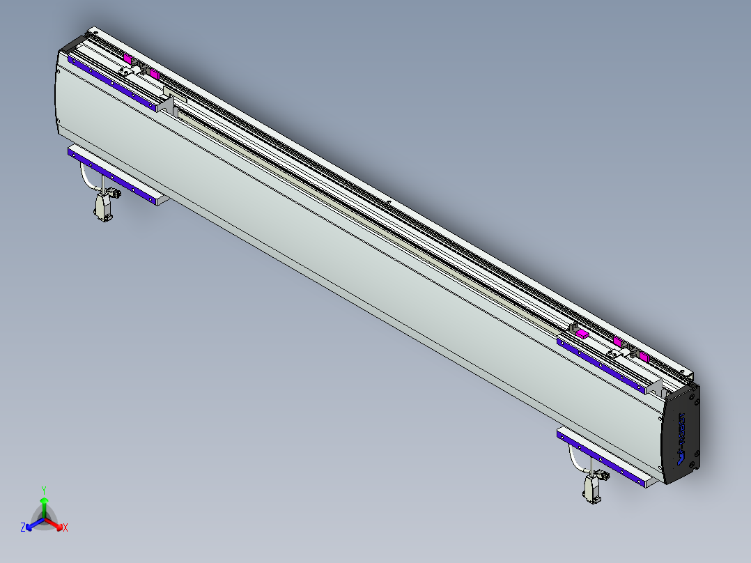威洛博VL系列直线电机模组-2VL17E3-S900主视图