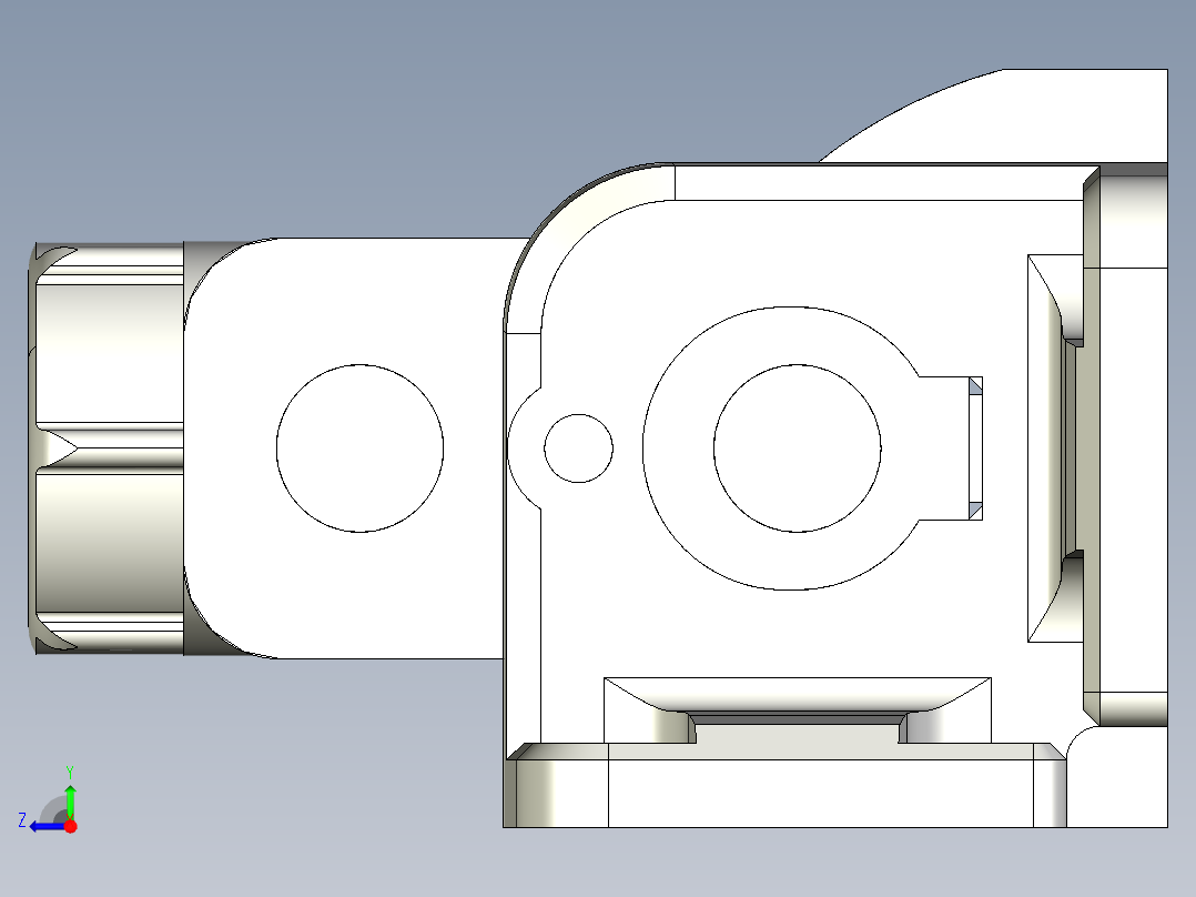 基恩士SJ-H300A_kc图纸模型右视图