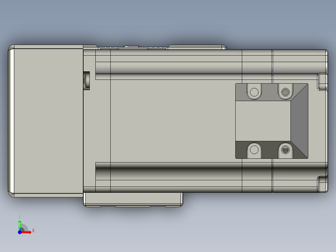 威洛博直线电机模组EB4-L40-S1750-BR-57-MS3前视图