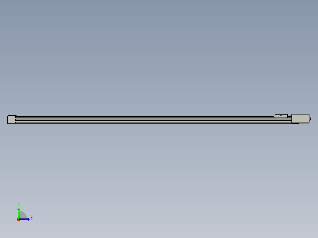 威洛博直线电机模组EB4-L40-S1750-BR-57-MS3左视图