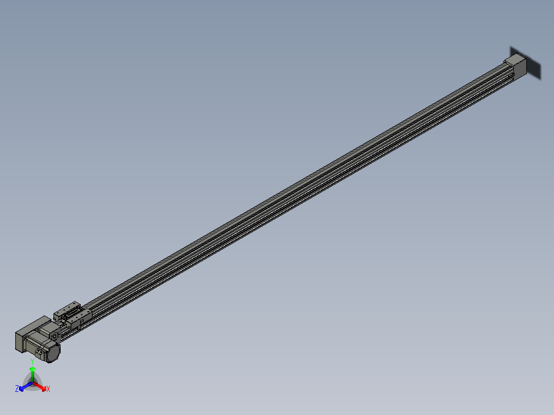 威洛博直线电机模组EB4-L40-S1750-BR-57-MS3正等轴测图