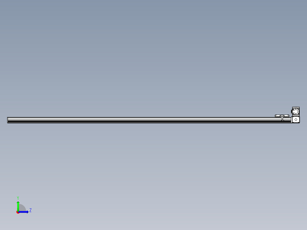 同步带全封闭直线模组TPA-HCB-105D-90-L2400-RU-C-P20-N3左视图