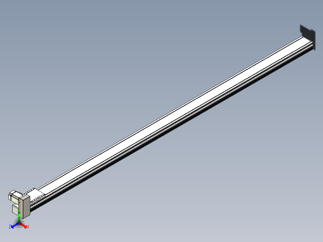 同步带全封闭直线模组TPA-HCB-105D-90-L2400-RU-C-P20-N3正等轴测图