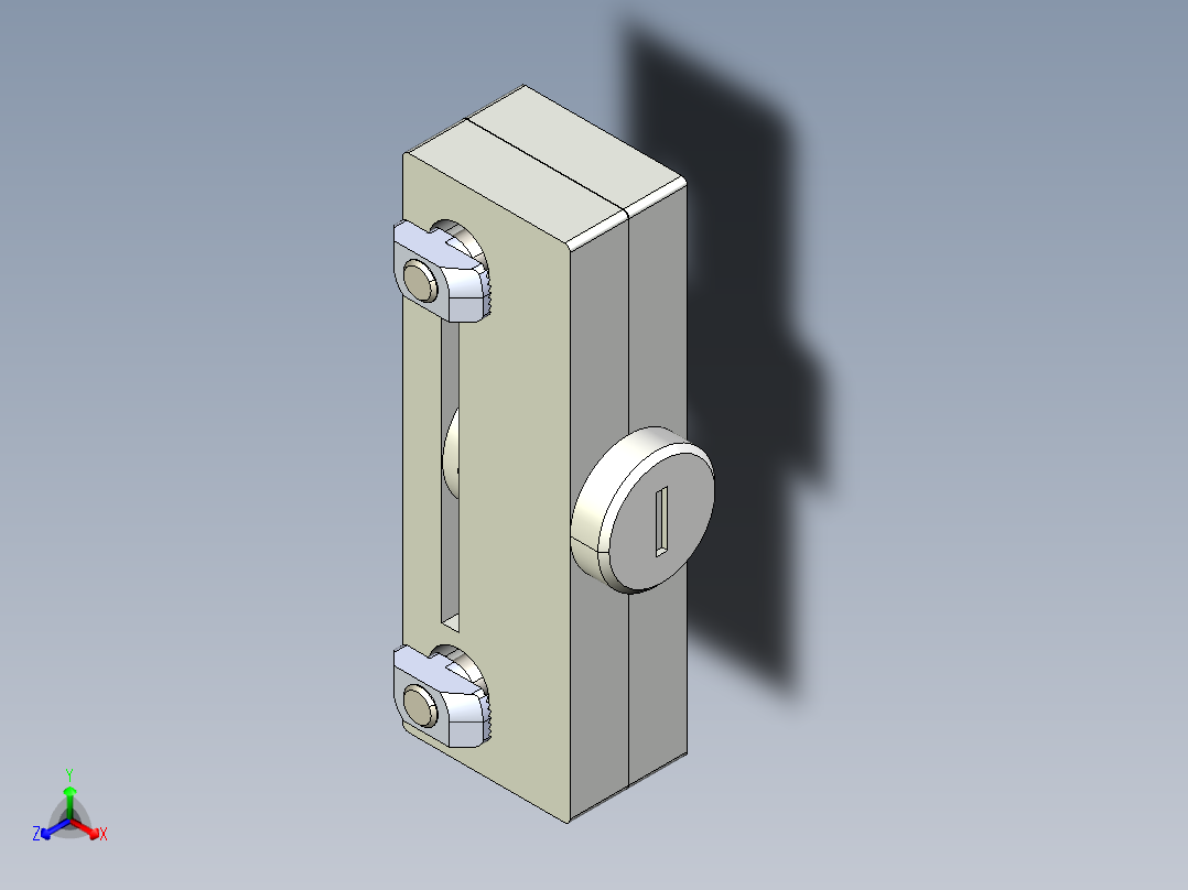 型材-KJN HINGED DOOR LOCK WITH UNIQUE LOCK 3842522479主视图