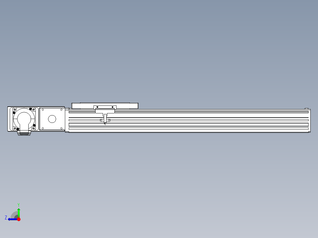 同步带全封闭直线模组TPA-HCB-120D-90-L400-ML-C-P40-N3右视图