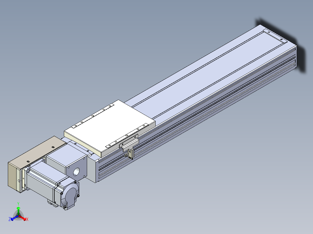 同步带全封闭直线模组TPA-HCB-120D-90-L400-ML-C-P40-N3正等轴测图