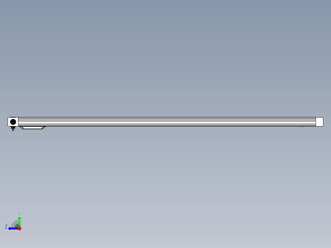 Toyo东佑达直线模组-M65M-X78-1800-L-M40-C4右视图