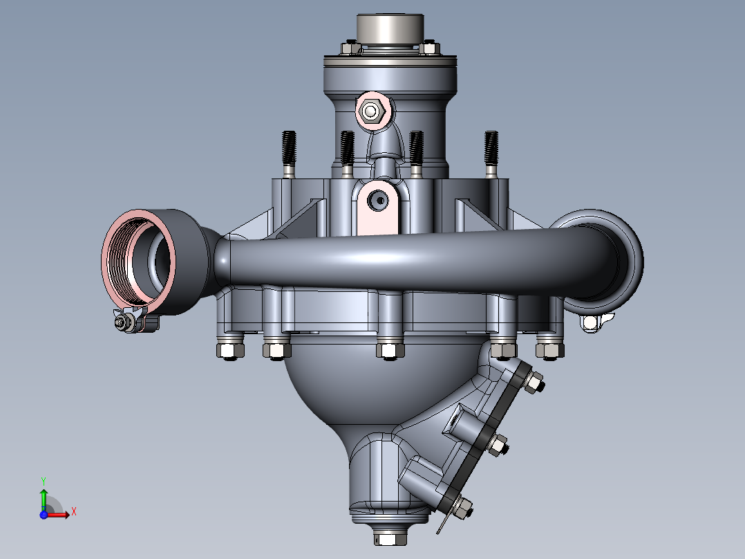 冷却剂泵前视图