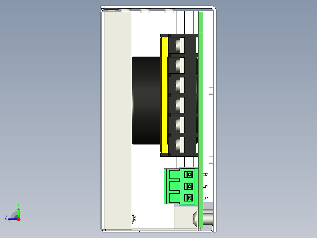 110-220V交流至0-100V直流可调电源500W数控主轴电源右视图