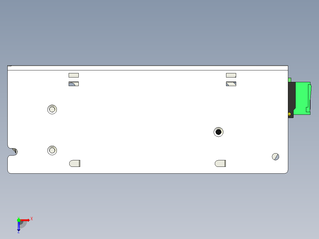 110-220V交流至0-100V直流可调电源500W数控主轴电源俯视图
