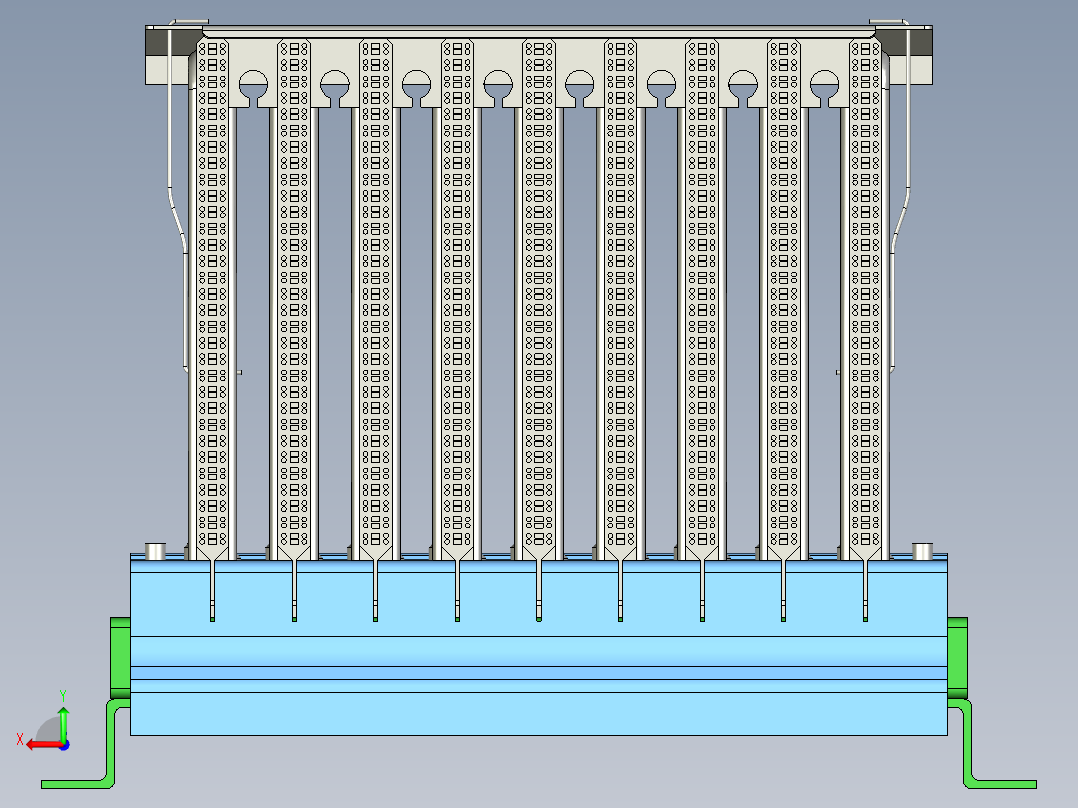 火排燃烧器后视图