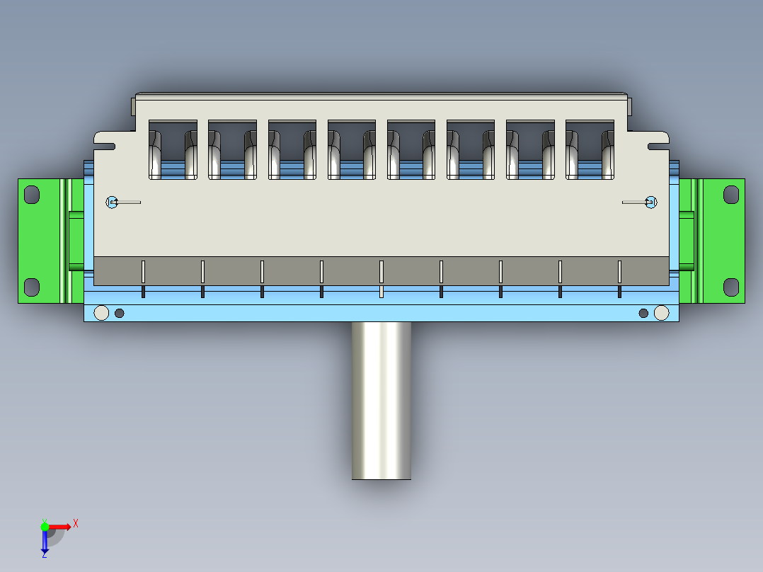 火排燃烧器俯视图