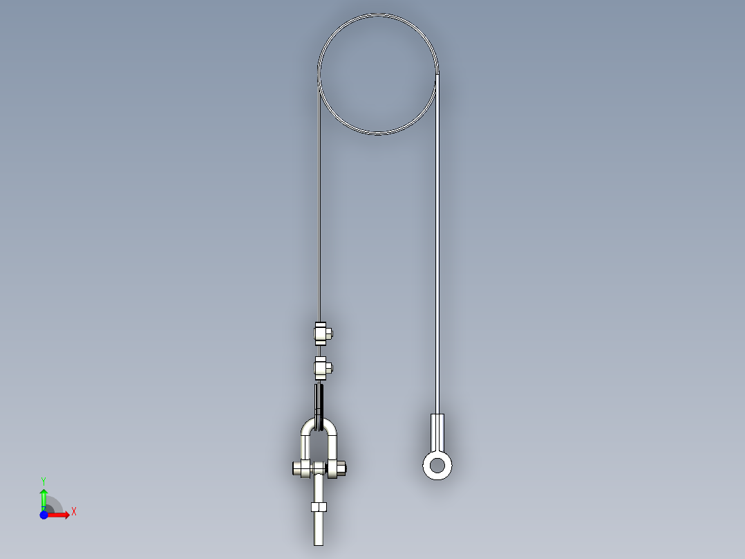 型材-BR COUNTERBALANCE CABLE 3842518798前视图