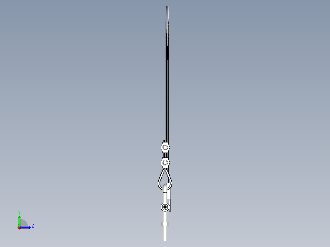 型材-BR COUNTERBALANCE CABLE 3842518798左视图
