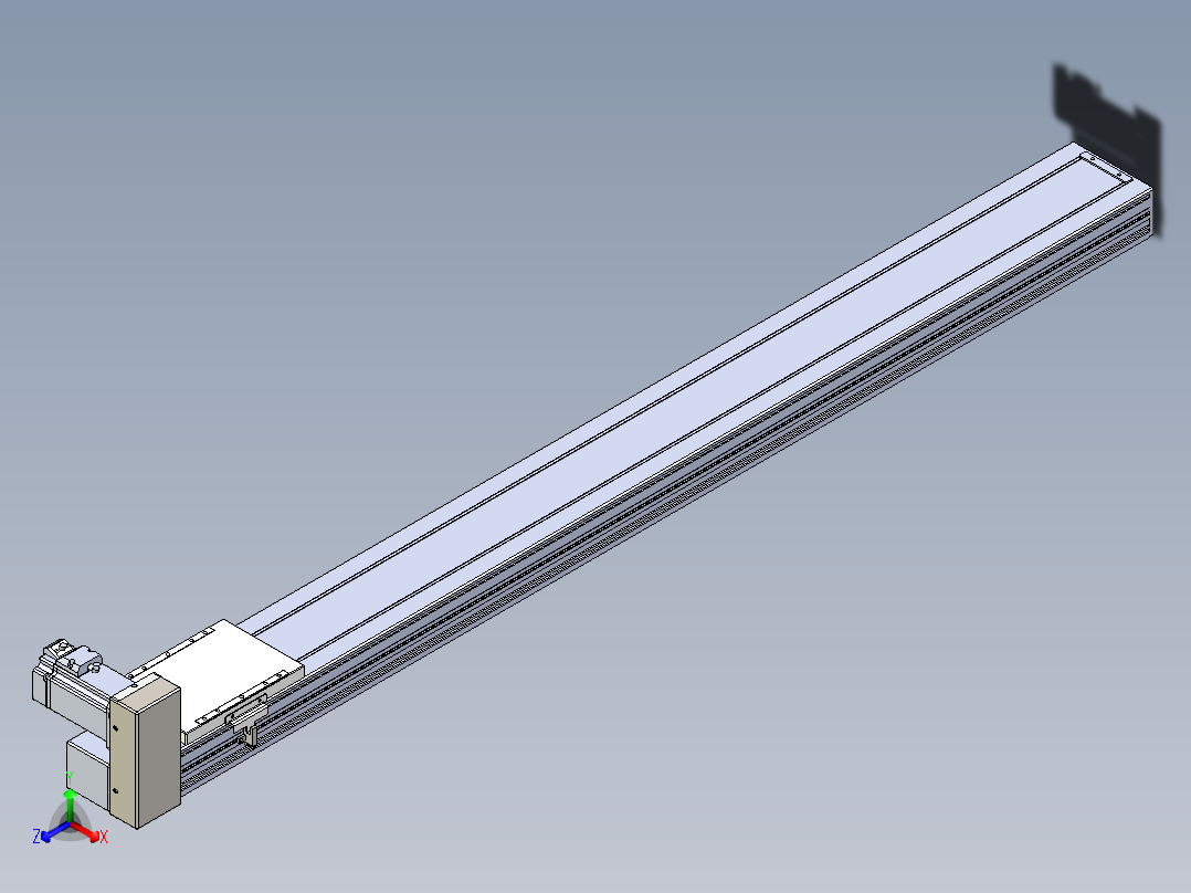 同步带全封闭直线模组TPA-HCB-120D-90-L1200-RU-C-P40-N3主视图