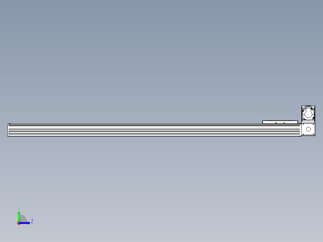 同步带全封闭直线模组TPA-HCB-120D-90-L1200-RU-C-P40-N3左视图