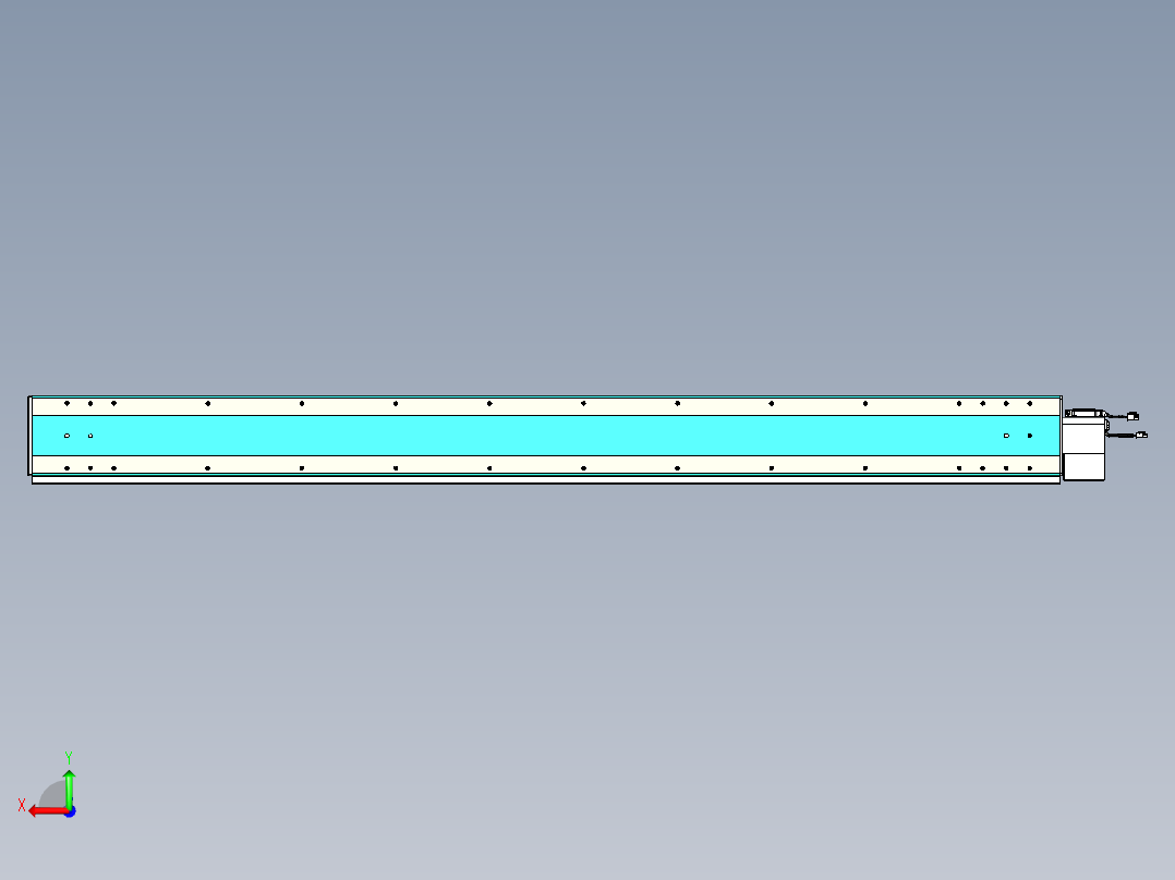威洛博VBC同步带传动一无尘环境VBC17-L45-S1900-BLU-ZP75-C3后视图