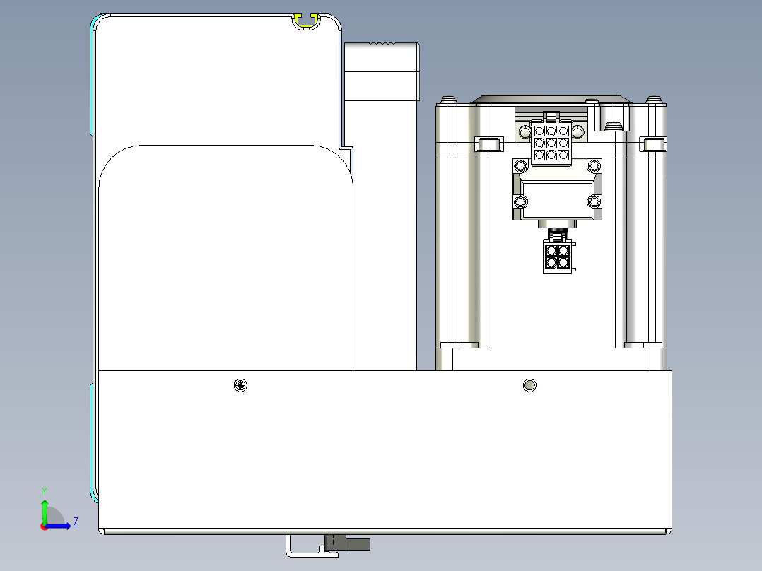 威洛博VBC同步带传动一无尘环境VBC17-L45-S1900-BLU-ZP75-C3左视图