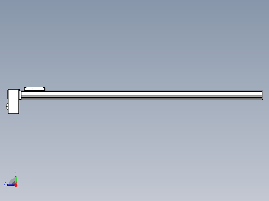 同步带全封闭直线模组TPA-HCB-105D-90-L1250-RP-Y-P20-N3右视图