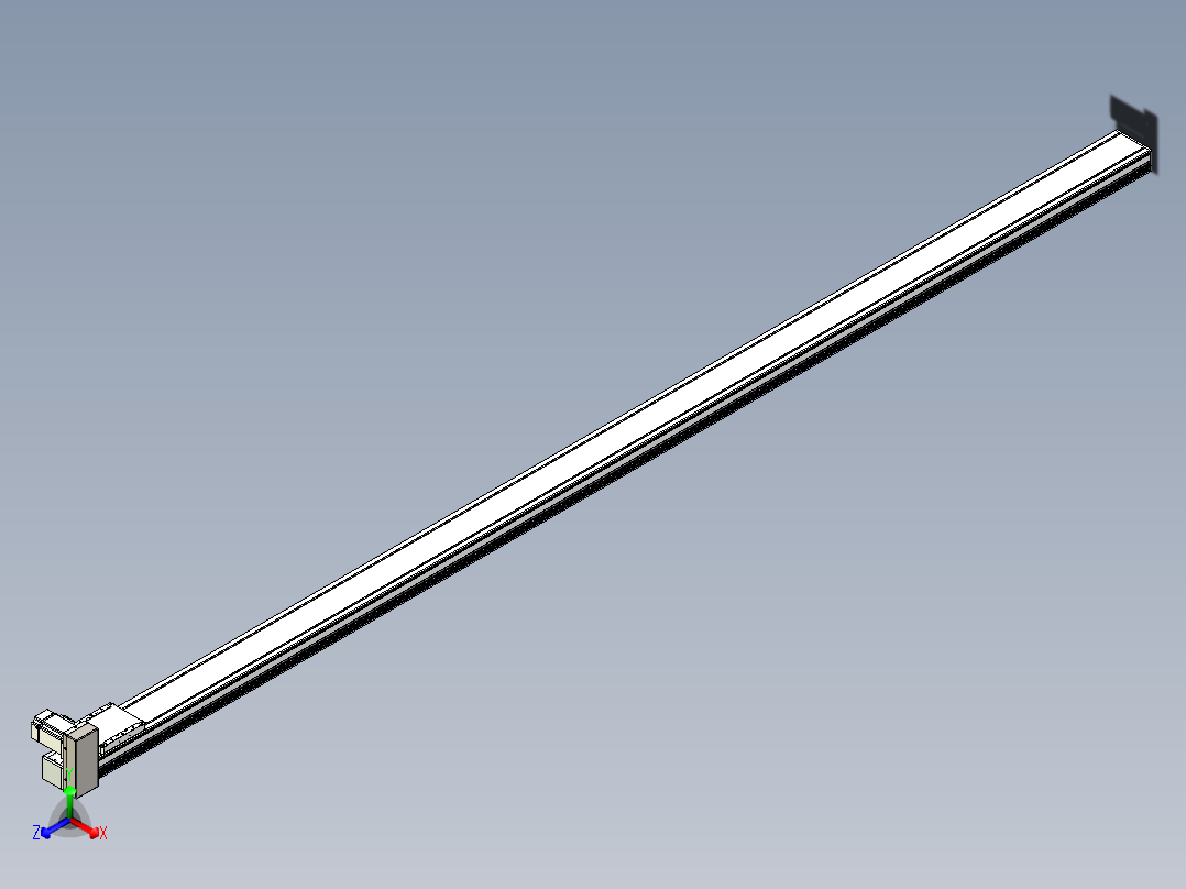 同步带全封闭直线模组TPA-HCB-105D-90-L2900-RU-C-P20-N3主视图