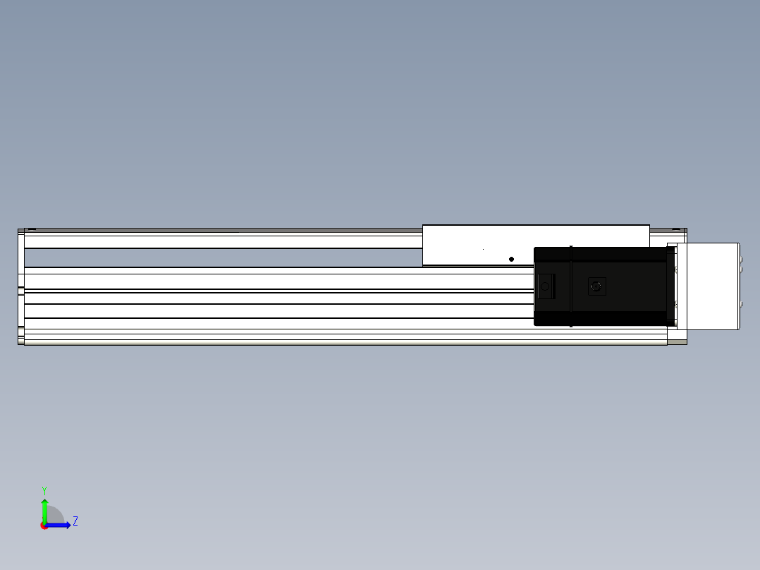 Toyo东佑达直线模组-ETH22-350-BR-750W左视图