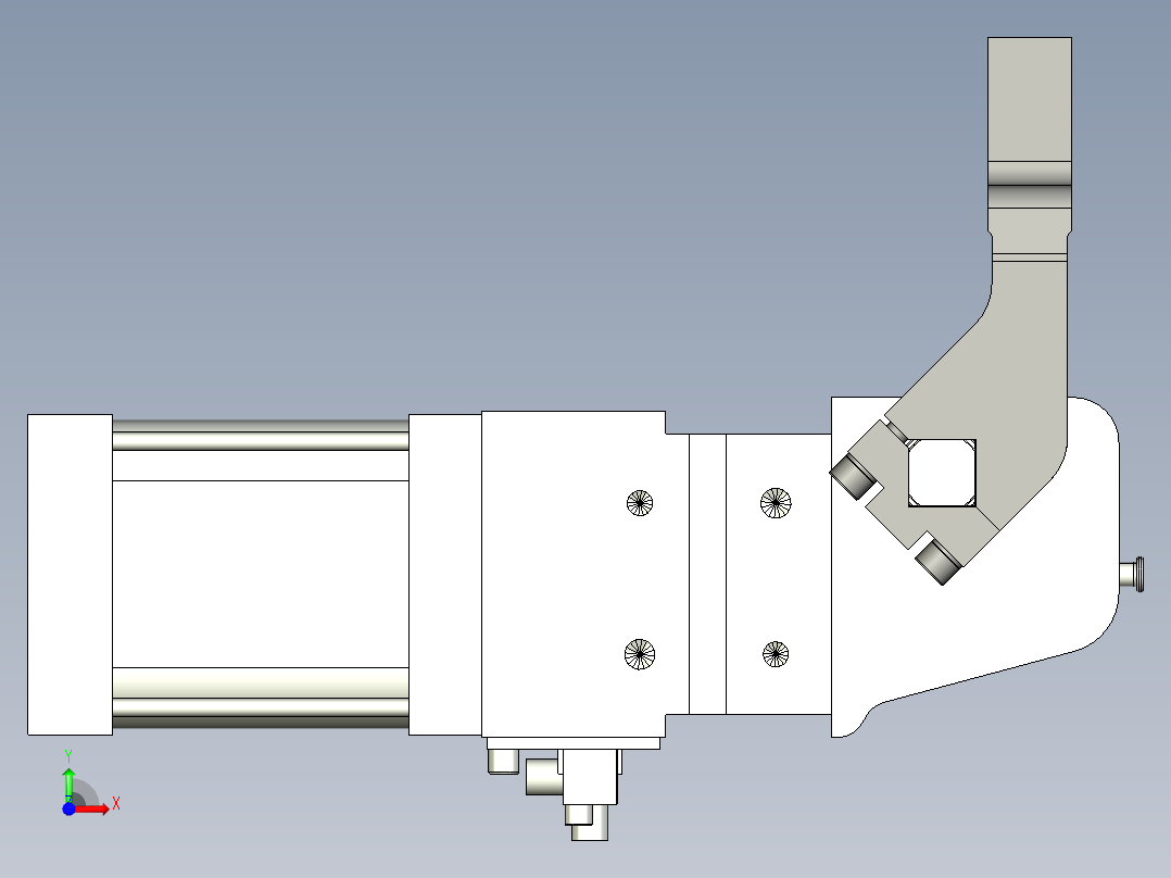 德克斯TUNKERS气缸数模V_63_1_A90_T12前视图