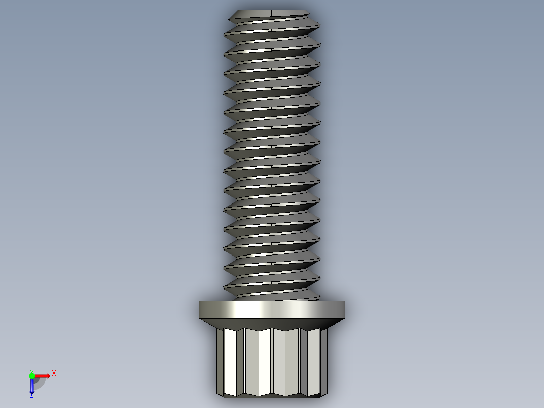 1-4in-20 3-4long 12-point screws.STEP俯视图