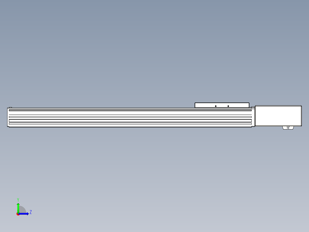 同步带全封闭直线模组TPA-HCB-120D-90-L550-ML-C-P40-N3左视图