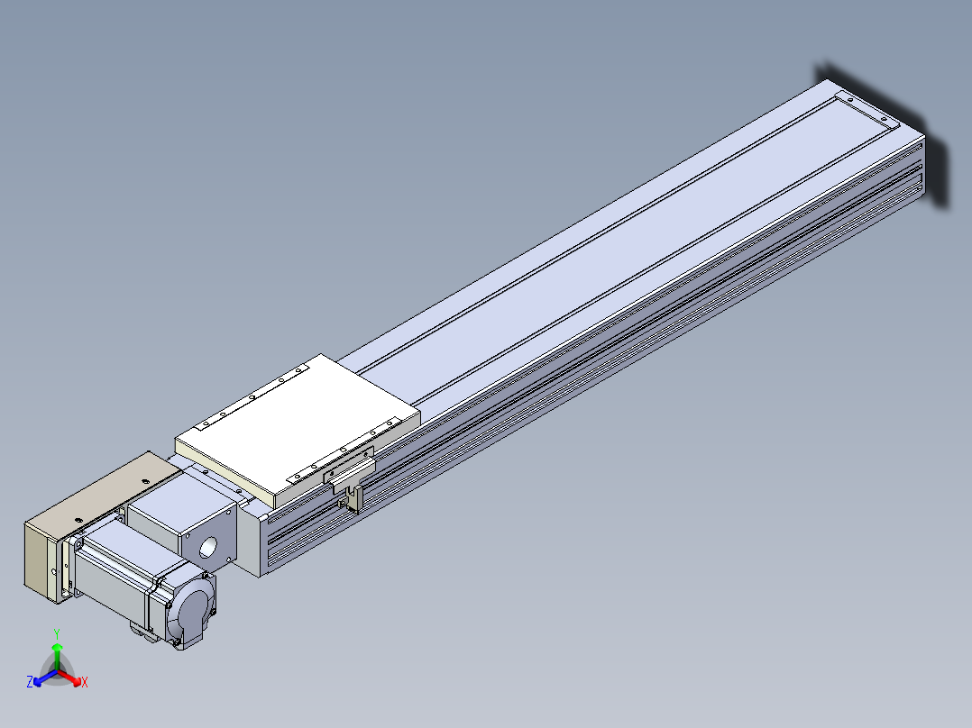 同步带全封闭直线模组TPA-HCB-120D-90-L550-ML-C-P40-N3正等轴测图