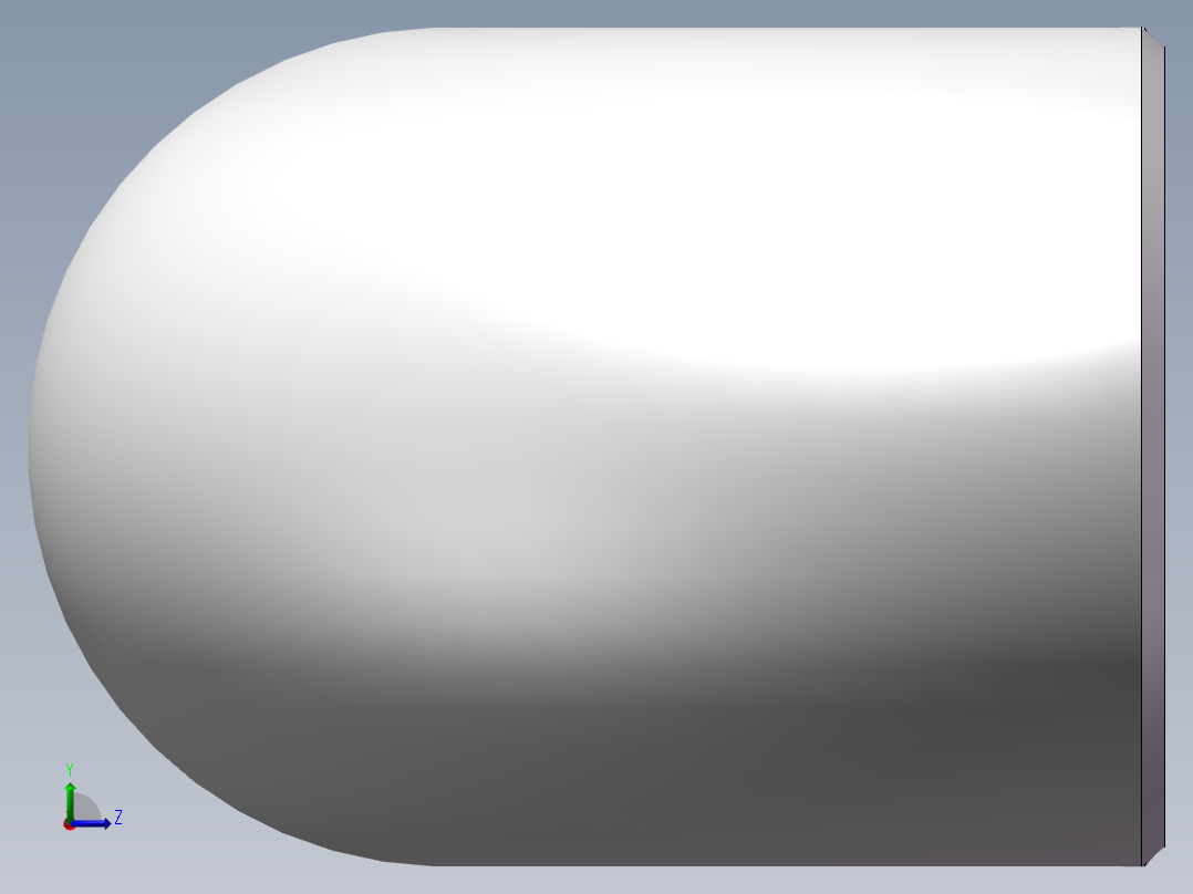 180°等径焊接弯头库左视图